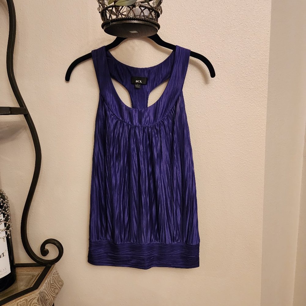 BCX Flowy with Gathering waist Top - Purple